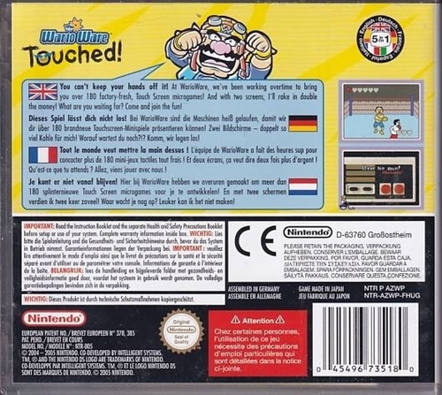 WarioWare Touched - Nintendo DS (A Grade) (Genbrug)